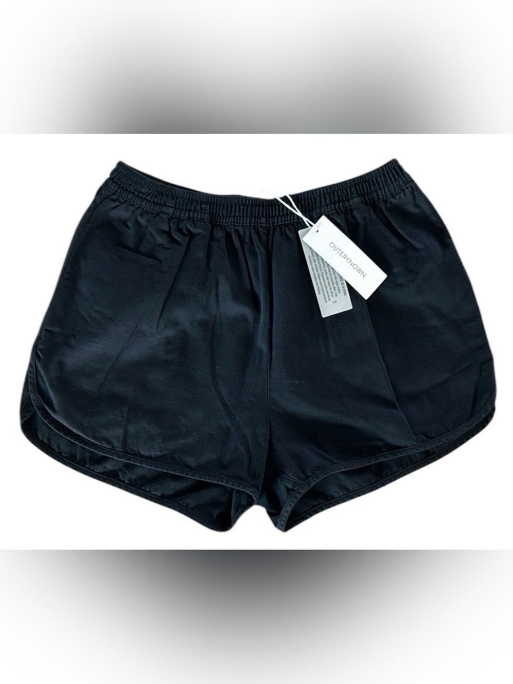 Outerknown organic cotton black athletic shorts size XS NWT